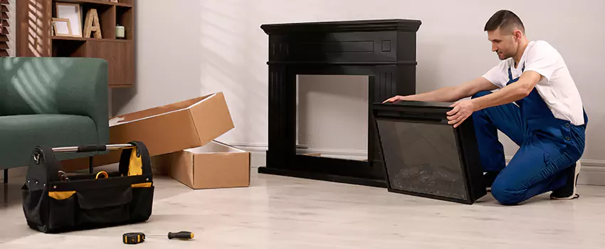 Old Rusted Metal Fireplace Repair And Replacement in Allendale, MI