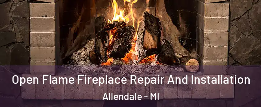 Open Flame Fireplace Repair And Installation Allendale - MI